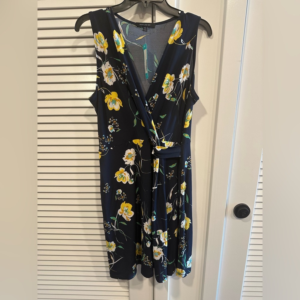 Kaileigh Seanna Faux Wrap Knit Dress